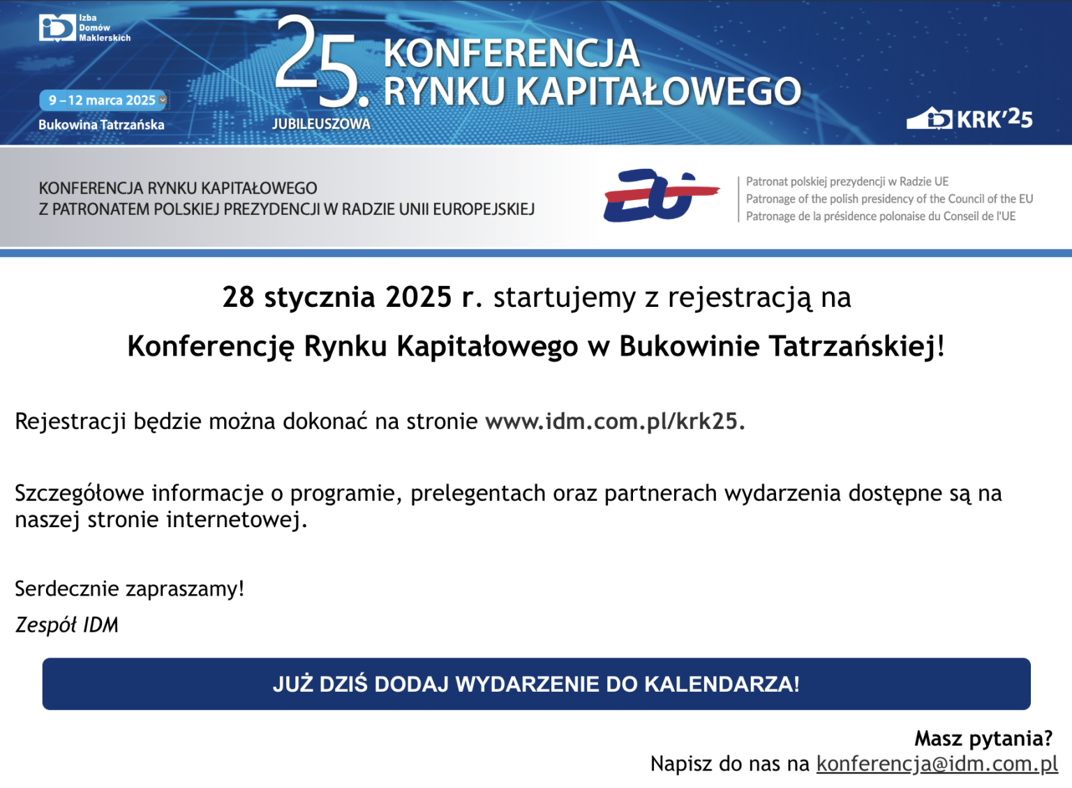 25. Konferencja Rynku Kapitałowego